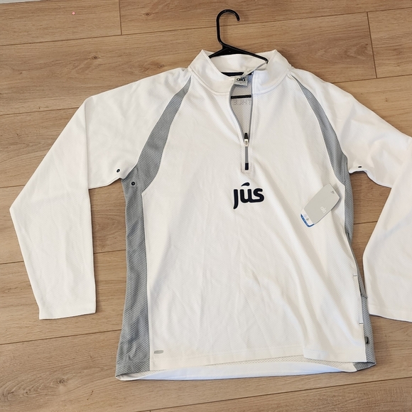 Alo Yoga White and Gray Long Sleeve Top - Picture 4 of 5